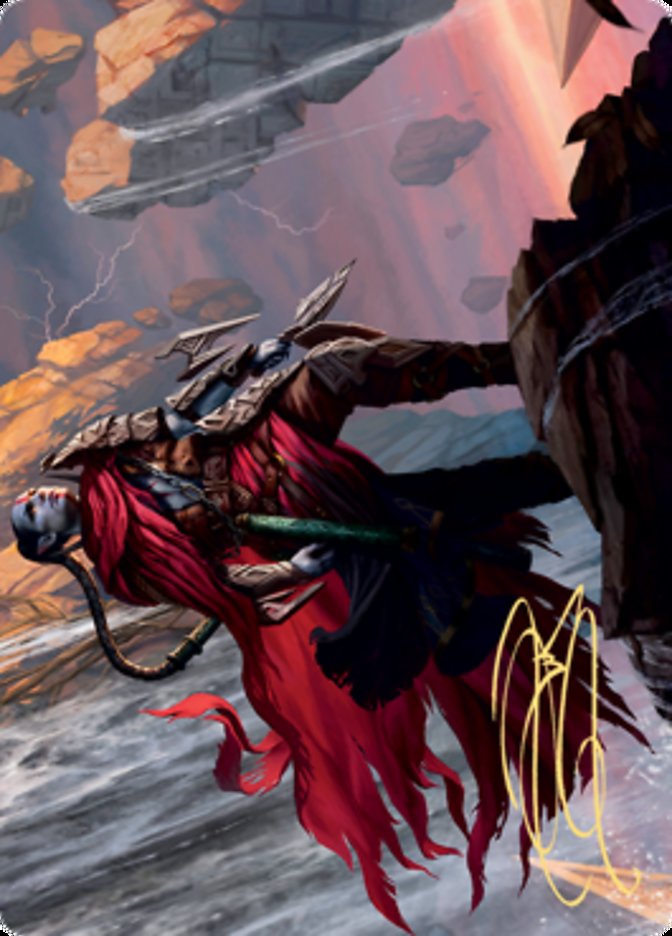 Anowon, the Ruin Thief Art Card (Gold-Stamped Signature) [Zendikar Rising Art Series] | Devastation Store