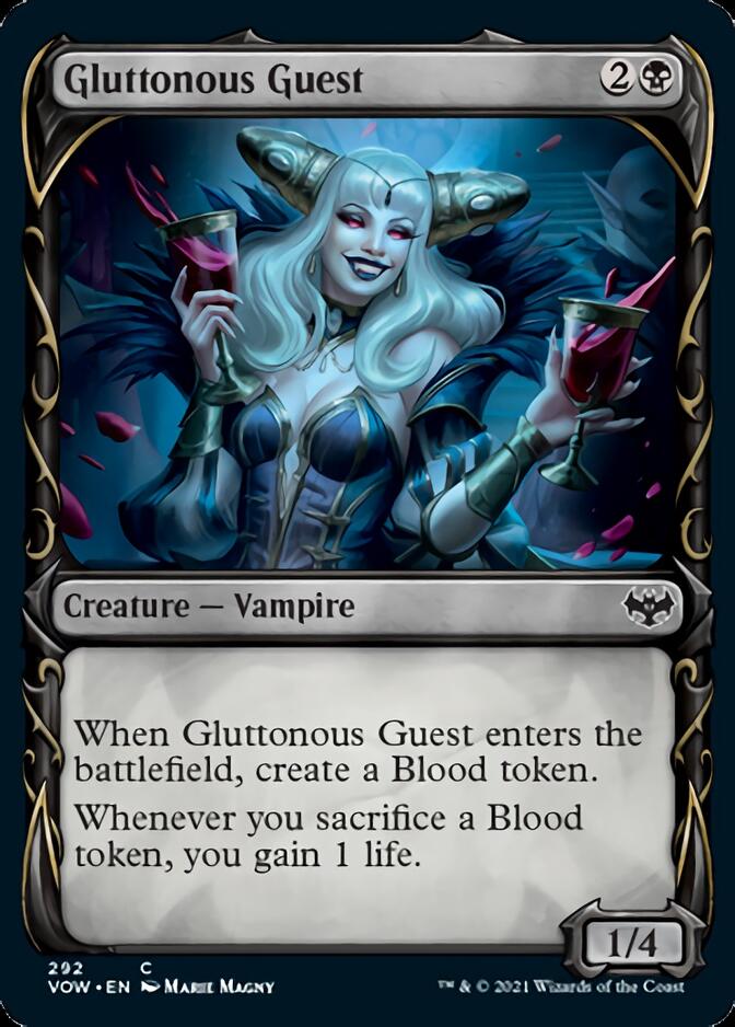 Gluttonous Guest (Showcase Fang Frame) [Innistrad: Crimson Vow] | Devastation Store