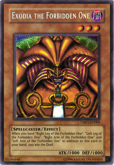 Exodia the Forbidden One [UBP1-EN005] Secret Rare | Devastation Store