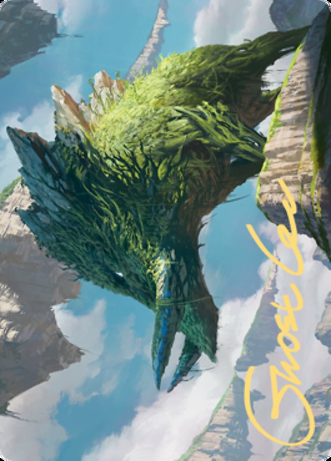 Yasharn, Implacable Earth Art Card (Gold-Stamped Signature) [Zendikar Rising Art Series] | Devastation Store