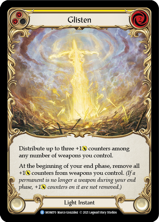 Glisten (Yellow) [MON070] 1st Edition Normal - Devastation Store | Devastation Store