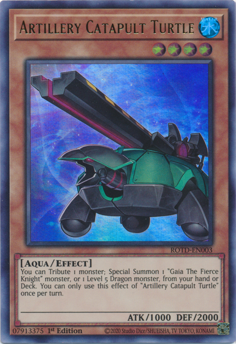 Artillery Catapult Turtle [ROTD-EN003] Ultra Rare | Devastation Store