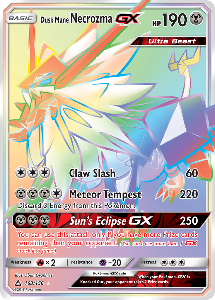 Dusk Mane Necrozma GX (163/156) [Sun & Moon: Ultra Prism] | Devastation Store