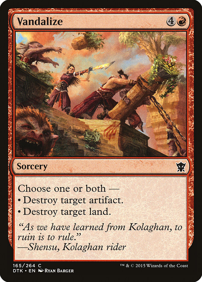 Vandalize [Dragons of Tarkir] - Devastation Store | Devastation Store