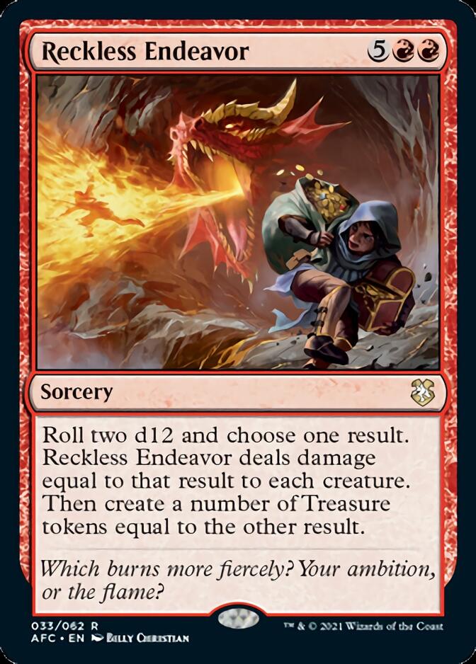 Reckless Endeavor [Dungeons & Dragons: Adventures in the Forgotten Realms Commander] | Devastation Store