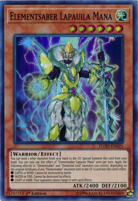 Elementsaber Lapauila Mana [FLOD-EN025] Super Rare | Devastation Store
