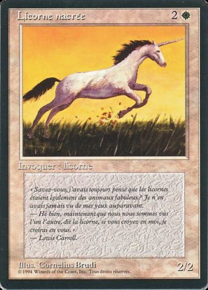 Pearled Unicorn [Foreign Black Border] | Devastation Store