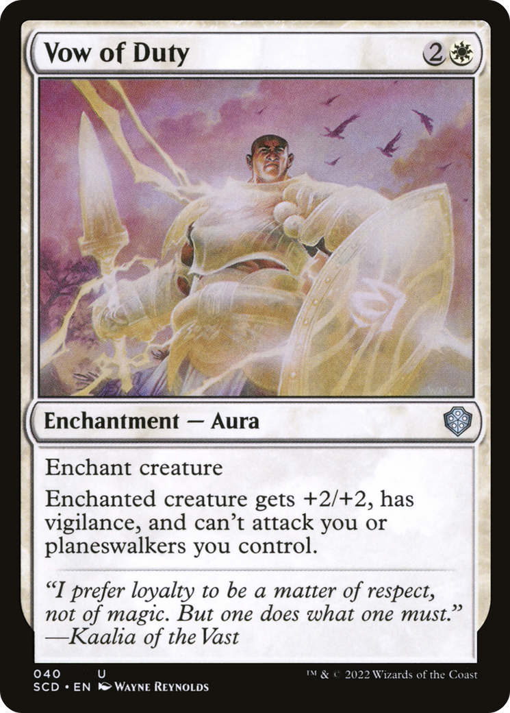 Vow of Duty [Starter Commander Decks] | Devastation Store