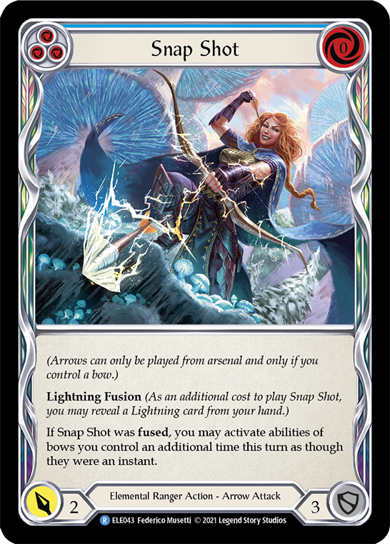 Snap Shot (Blue) [ELE043] (Tales of Aria)  1st Edition Normal | Devastation Store