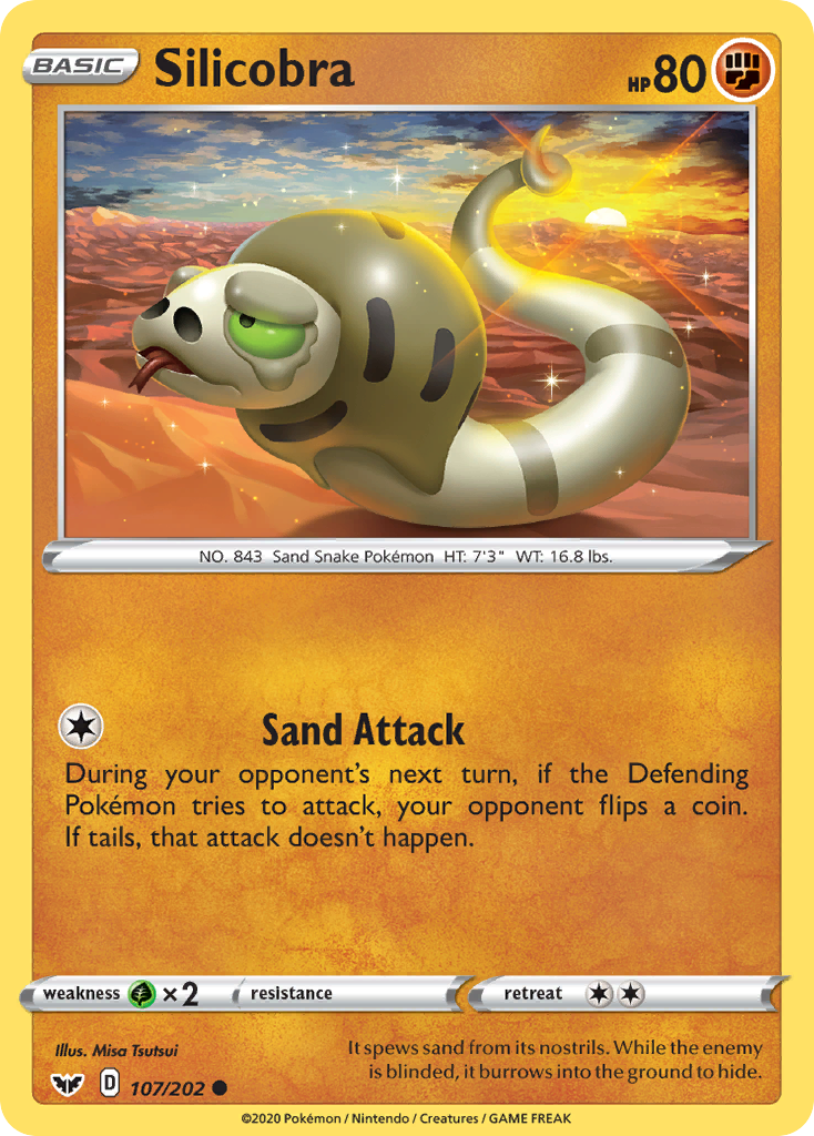 Silicobra (107/202) [Sword & Shield: Base Set] | Devastation Store