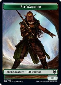 Elf Warrior // Servo Double-sided Token [Kaldheim Commander Tokens] | Devastation Store