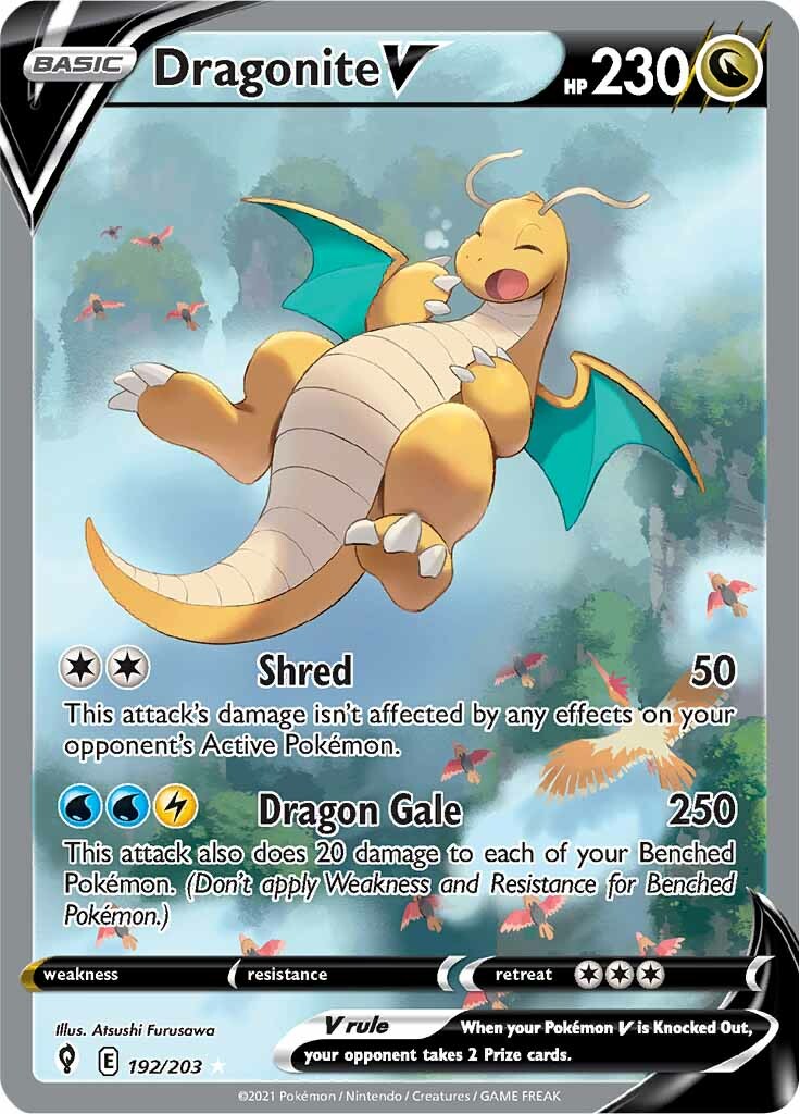 Dragonite V (192/203) [Sword & Shield: Evolving Skies] | Devastation Store