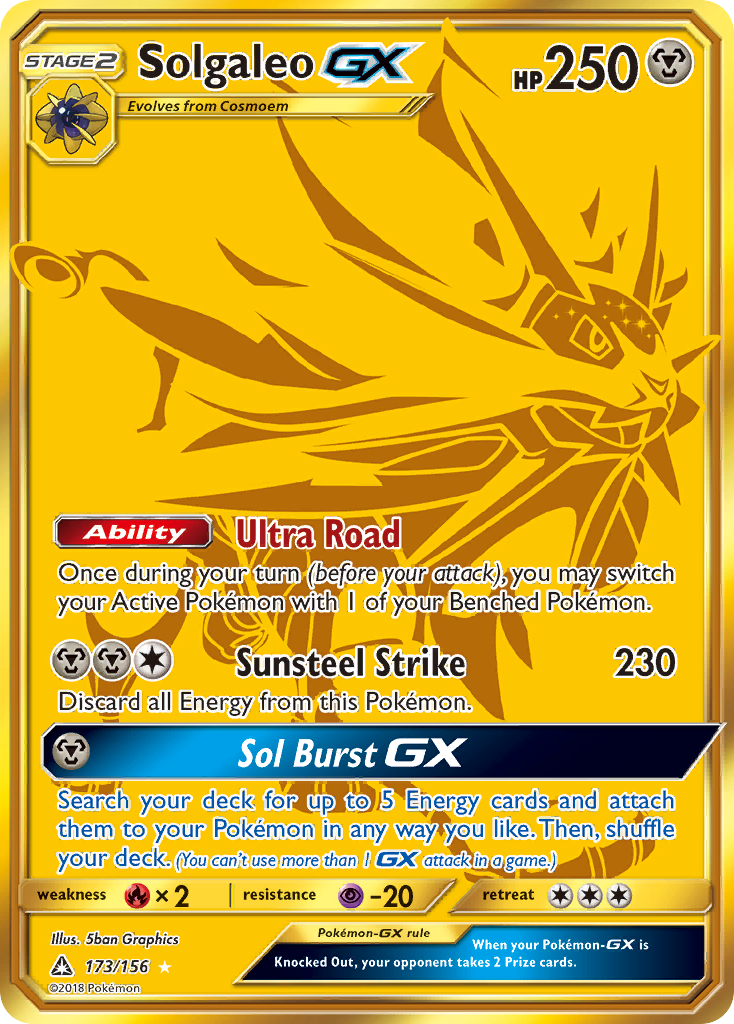 Solgaleo GX (173/156) [Sun & Moon: Ultra Prism] | Devastation Store