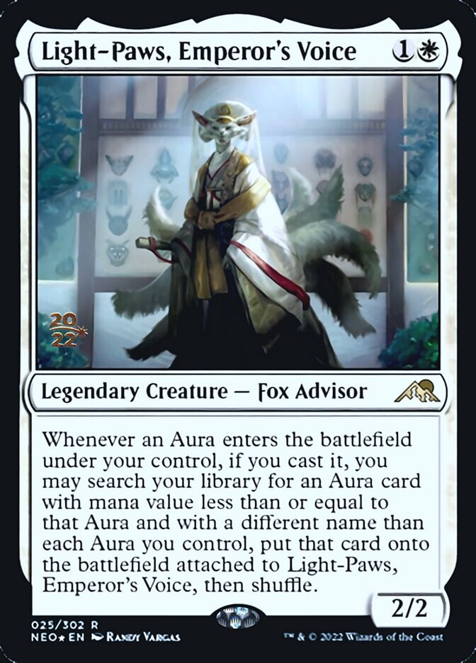 Light-Paws, Emperor's Voice [Kamigawa: Neon Dynasty Prerelease Promos] | Devastation Store