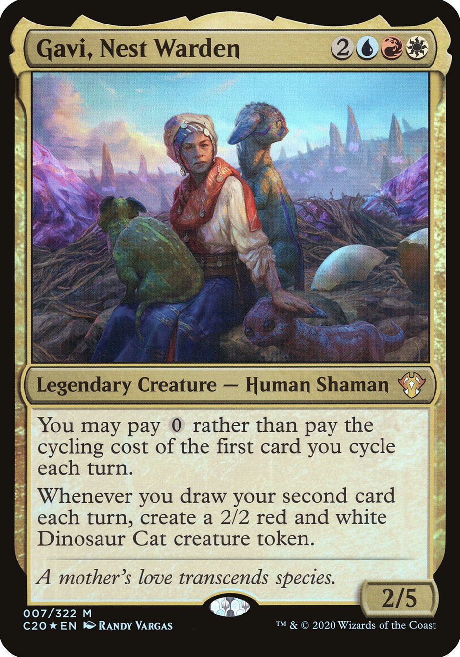 Gavi, Nest Warden (Oversized) [Commander 2020 Oversized] | Devastation Store