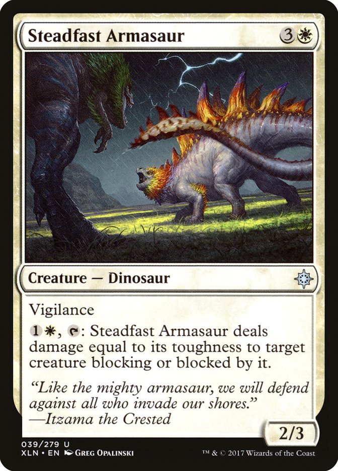 Steadfast Armasaur [Ixalan] - Devastation Store | Devastation Store