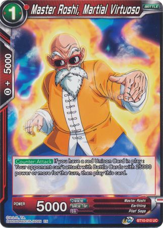 Master Roshi, Martial Virtuoso (BT10-010) [Rise of the Unison Warrior 2nd Edition] | Devastation Store