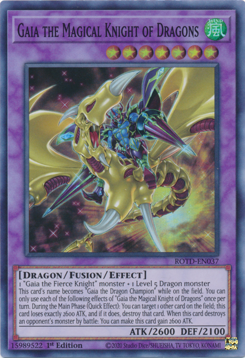 Gaia the Magical Knight of Dragons [ROTD-EN037] Super Rare | Devastation Store