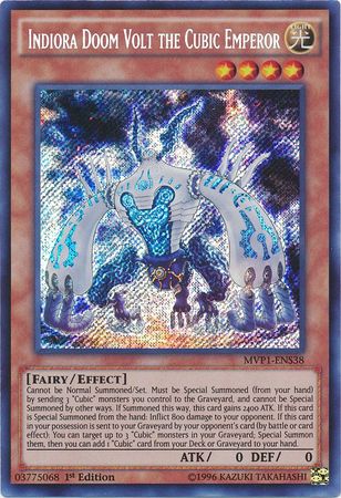 Indiora Doom Volt the Cubic Emperor [MVP1-ENS38] Secret Rare | Devastation Store