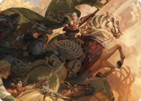 Marshal's Anthem Art Card [The Lord of the Rings: Tales of Middle-earth Art Series] | Devastation Store