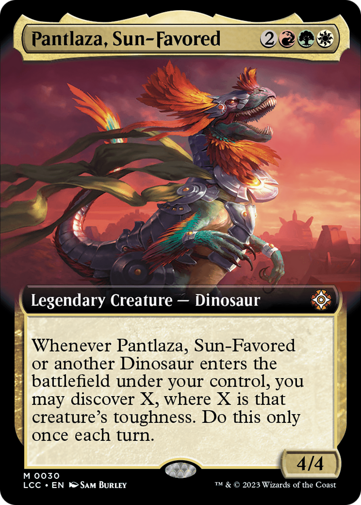 Pantlaza, Sun-Favored (Extended Art) [The Lost Caverns of Ixalan Commander] | Devastation Store