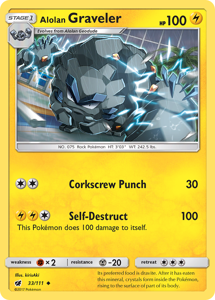 Alolan Graveler (33/111) [Sun & Moon: Crimson Invasion] | Devastation Store