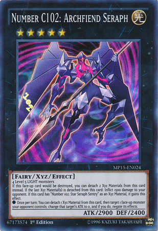 Number C102: Archfiend Seraph [MP15-EN024] Super Rare | Devastation Store