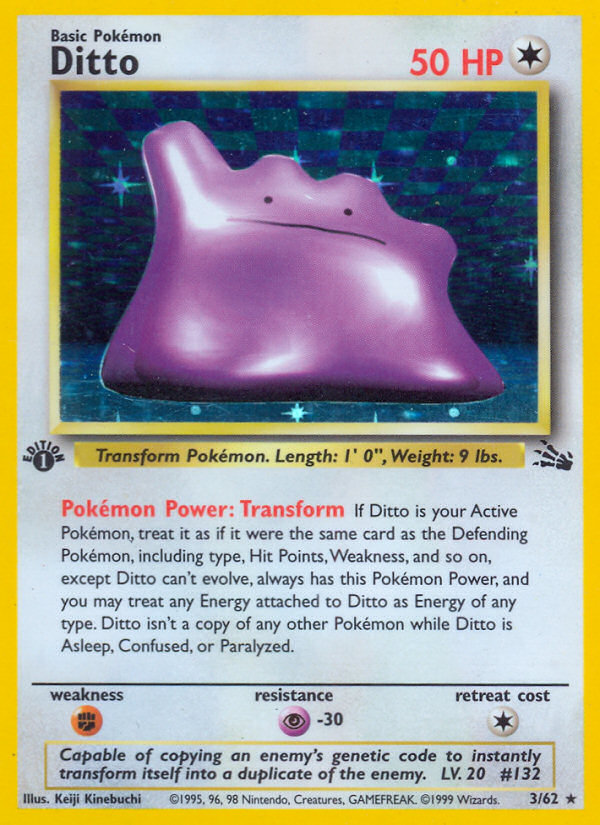Ditto (3/62) [Fossil 1st Edition] | Devastation Store