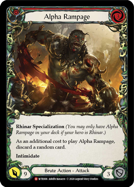 Alpha Rampage [WTR006] Unlimited Edition Rainbow Foil - Devastation Store | Devastation Store