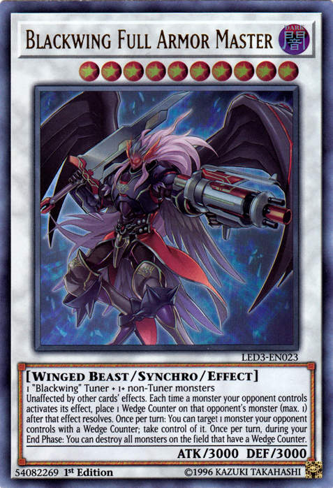 Blackwing Full Armor Master [LED3-EN023] Ultra Rare | Devastation Store