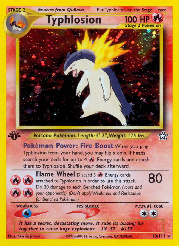 Typhlosion (18/111) [Neo Genesis 1st Edition] | Devastation Store