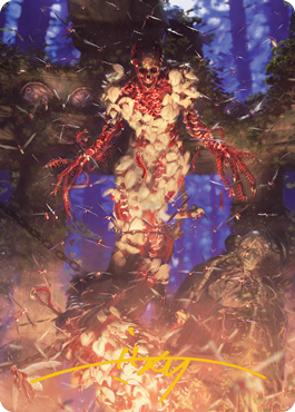 Grist, the Hunger Tide Art Card (55) (Gold-Stamped Signature) [Modern Horizons 2 Art Series] | Devastation Store