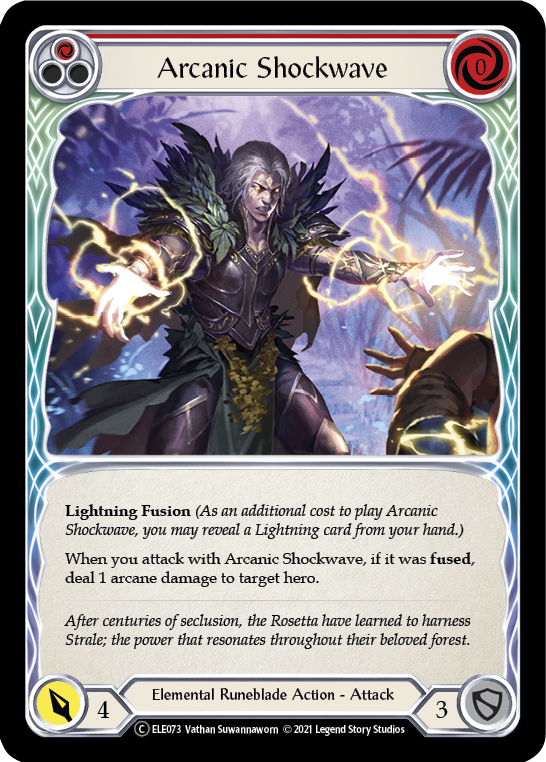 Arcanic Shockwave (Red) [U-ELE073] Unlimited Normal | Devastation Store