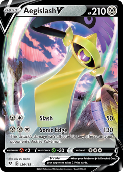 Aegislash V (126/185) [Sword & Shield: Vivid Voltage] | Devastation Store