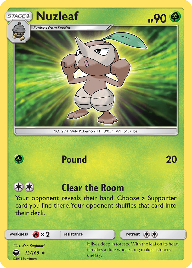 Nuzleaf (13/168) [Sun & Moon: Celestial Storm] | Devastation Store
