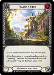 Towering Titan (Yellow) [CRU030] 1st Edition Rainbow Foil - Devastation Store | Devastation Store