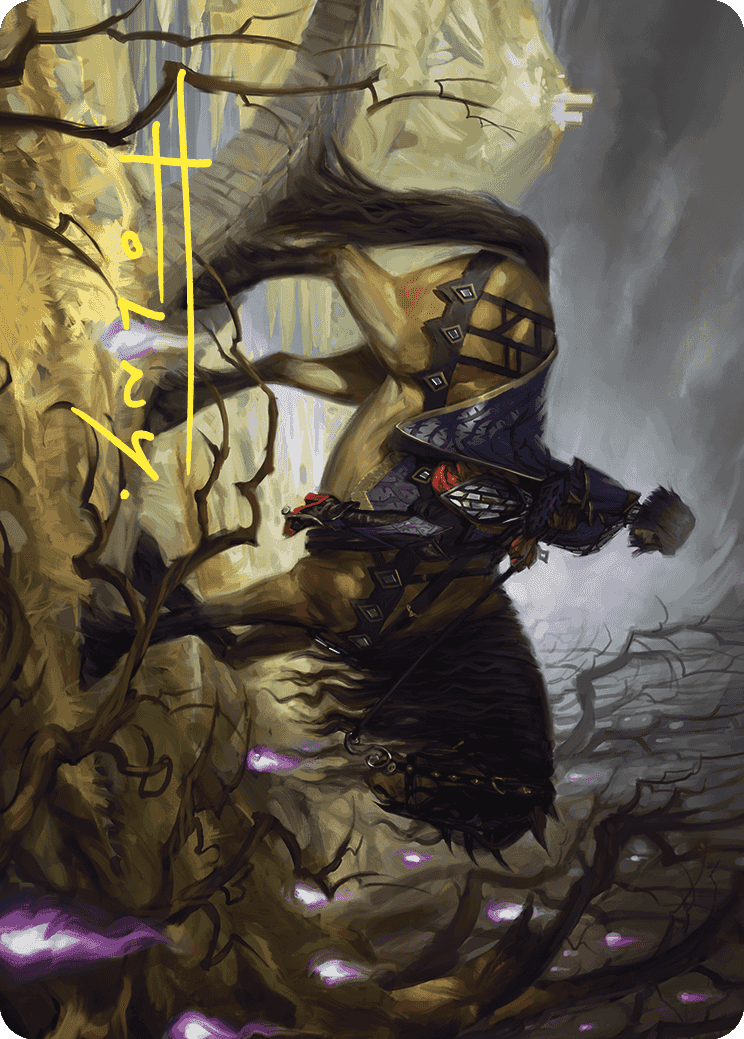 Rowan's Grim Search Art Card (Gold-Stamped Signature) [Wilds of Eldraine Art Series] | Devastation Store