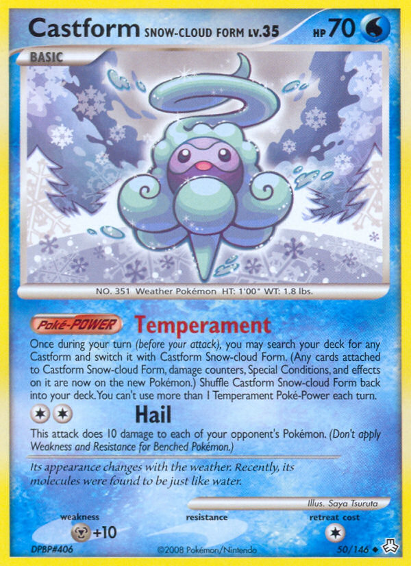 Castform Snow-cloud Form (50/146) [Diamond & Pearl: Legends Awakened] | Devastation Store