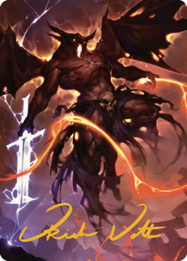 Balor Art Card (Gold-Stamped Signature) [Commander Legends: Battle for Baldur's Gate Art Series] | Devastation Store