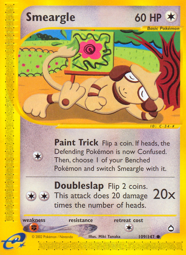 Smeargle (109/147) [Aquapolis] | Devastation Store