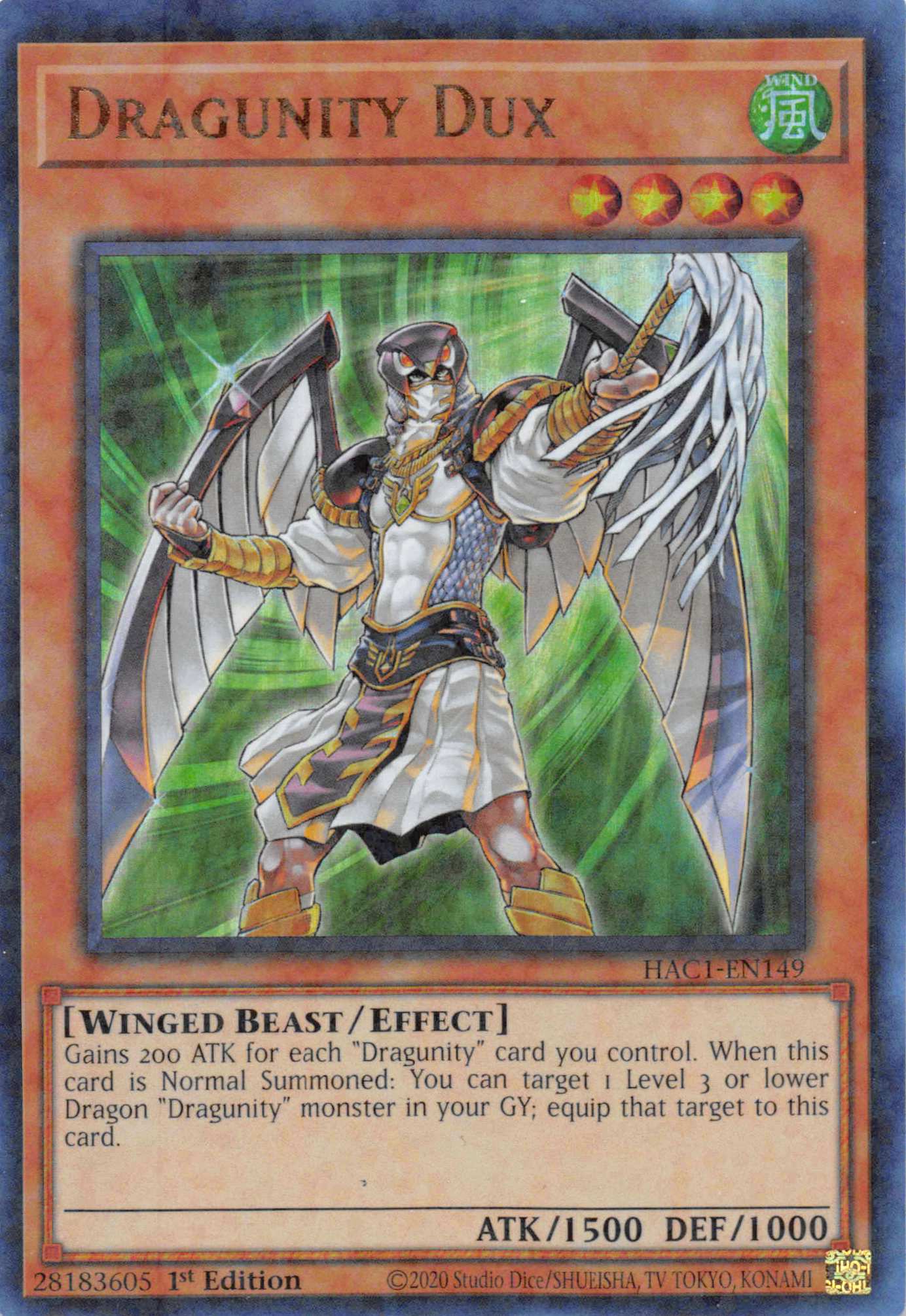 Dragunity Dux (Duel Terminal) [HAC1-EN149] Parallel Rare | Devastation Store