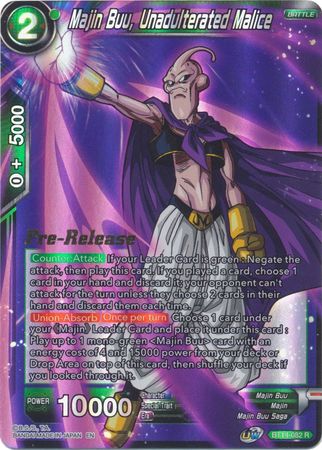 Majin Buu // Majin Buu, Unadulterated Might (BT14-062) [Cross Spirits Prerelease Promos] | Devastation Store