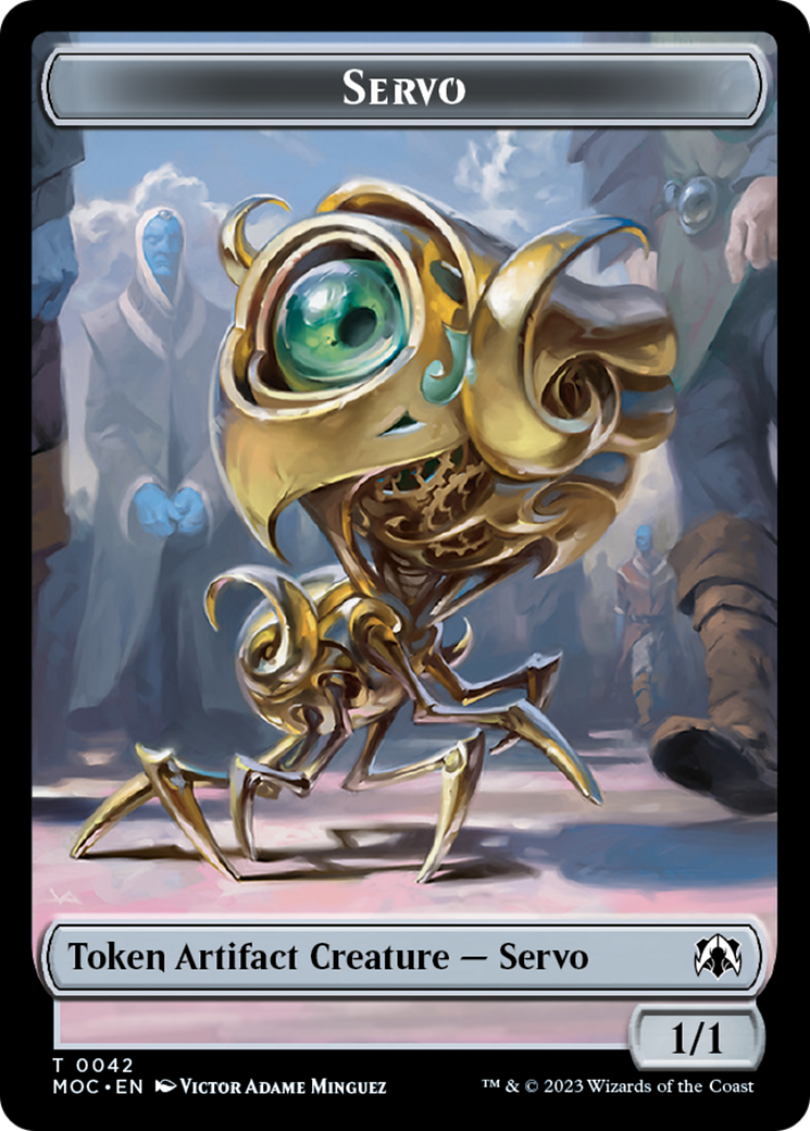 Feather // Servo Double-Sided Token [March of the Machine Commander Tokens] | Devastation Store