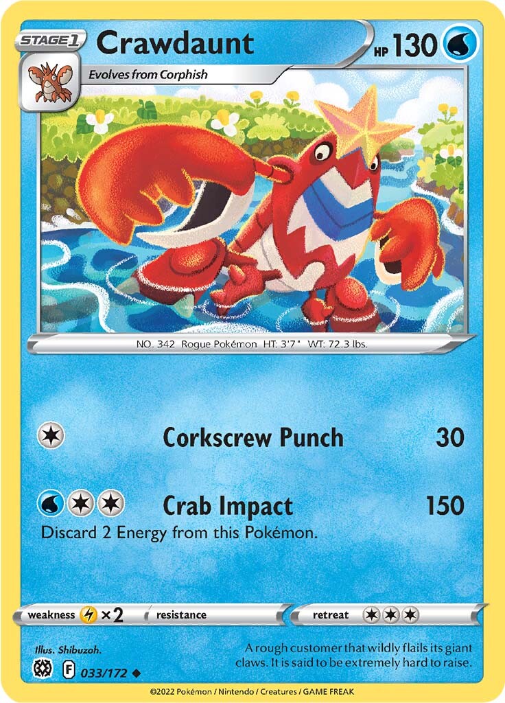 Crawdaunt (033/172) [Sword & Shield: Brilliant Stars] | Devastation Store