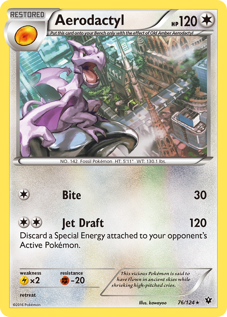 Aerodactyl (76/124) [XY: Fates Collide] | Devastation Store