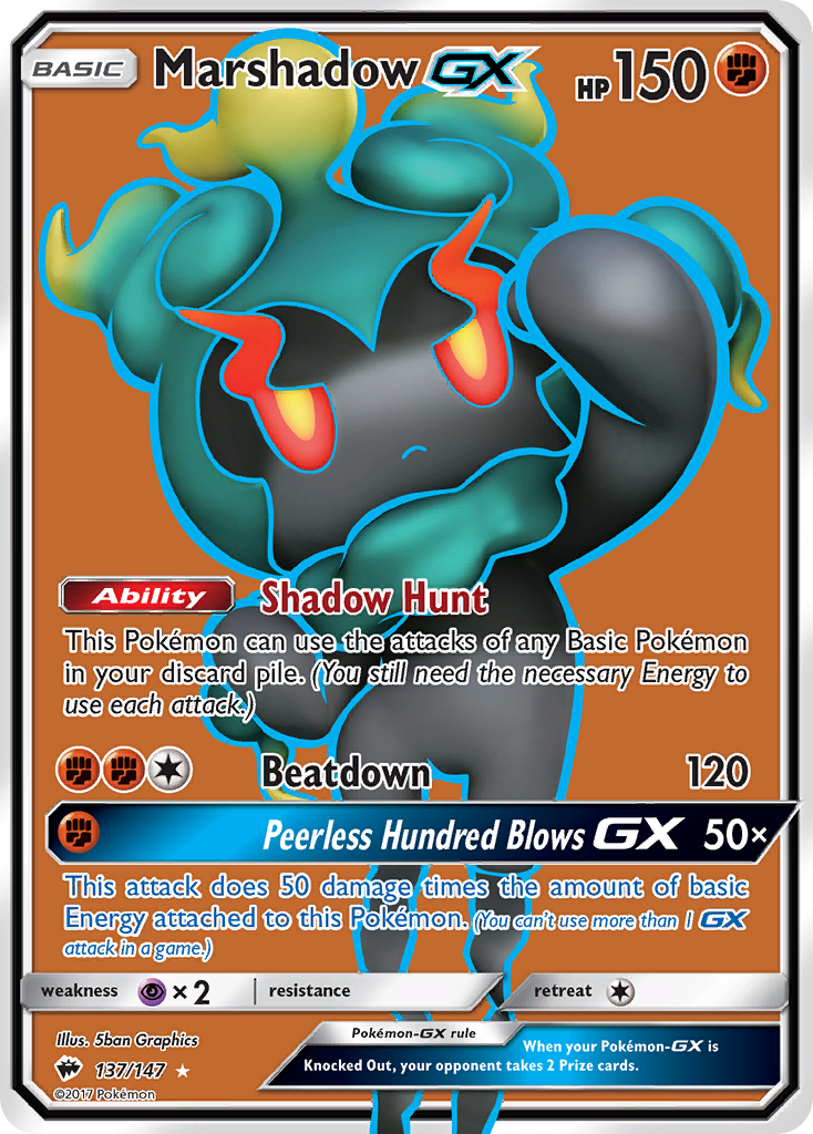 Marshadow GX (137/147) [Sun & Moon: Burning Shadows] | Devastation Store