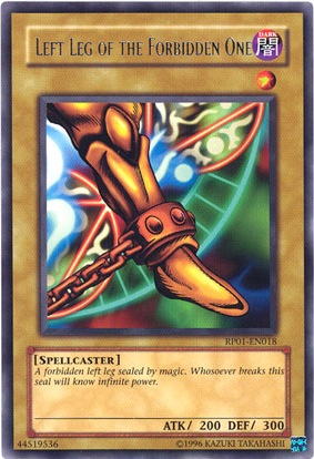 Left Leg of the Forbidden One [RP01-EN018] Rare | Devastation Store