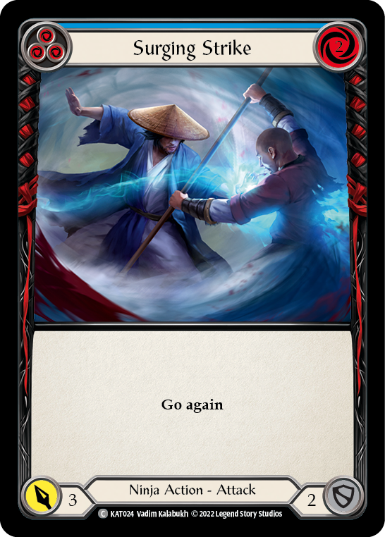 Surging Strike (Blue) [KAT024] (Outsiders Katsu Blitz Deck) | Devastation Store