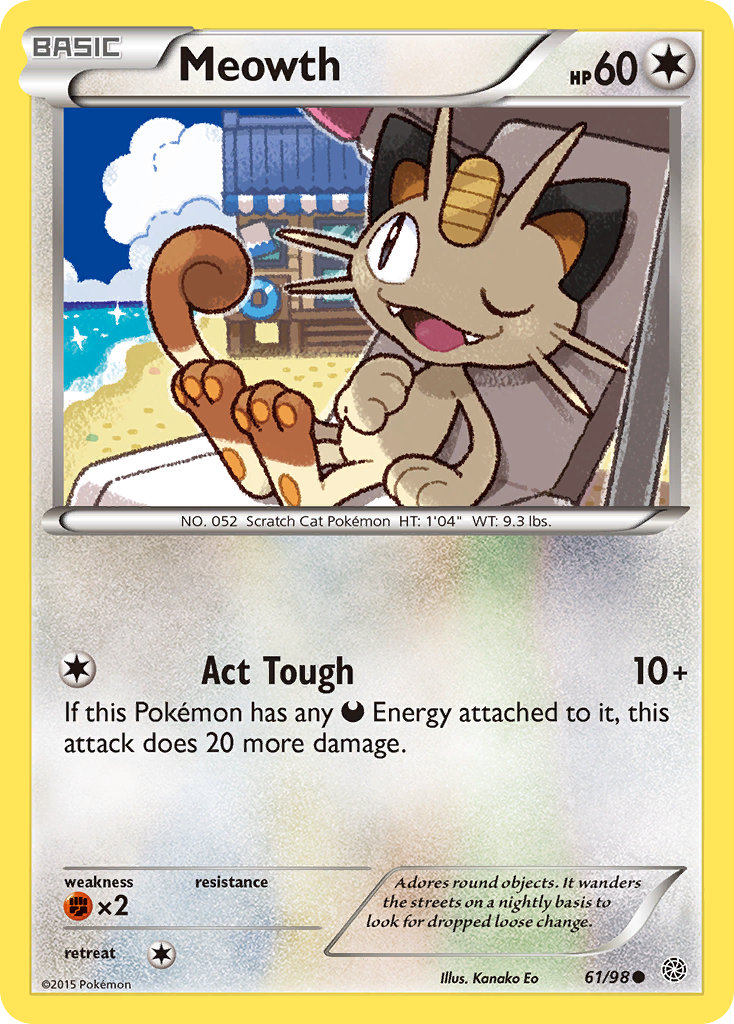 Meowth (61/98) [XY: Ancient Origins] | Devastation Store