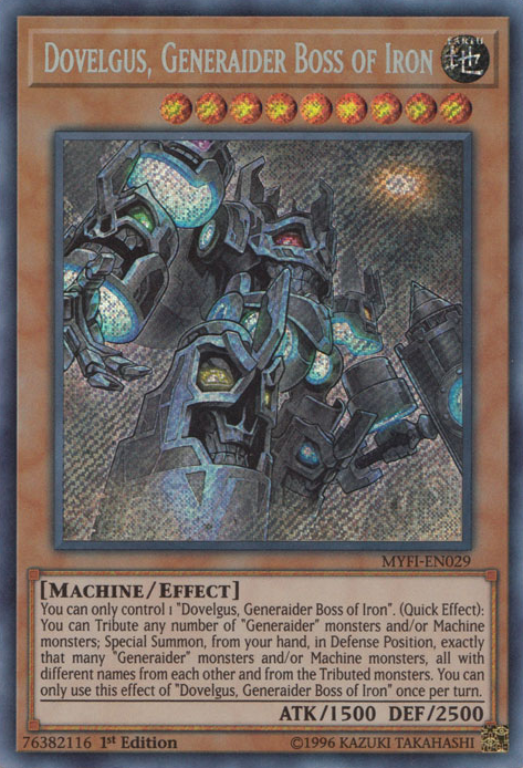 Dovelgus, Generaider Boss of Iron [MYFI-EN029] Secret Rare | Devastation Store